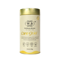 Load image into Gallery viewer, WB Care gold, premium Assam tea with twenty ayurvedic herbs and spices to boost immunity
